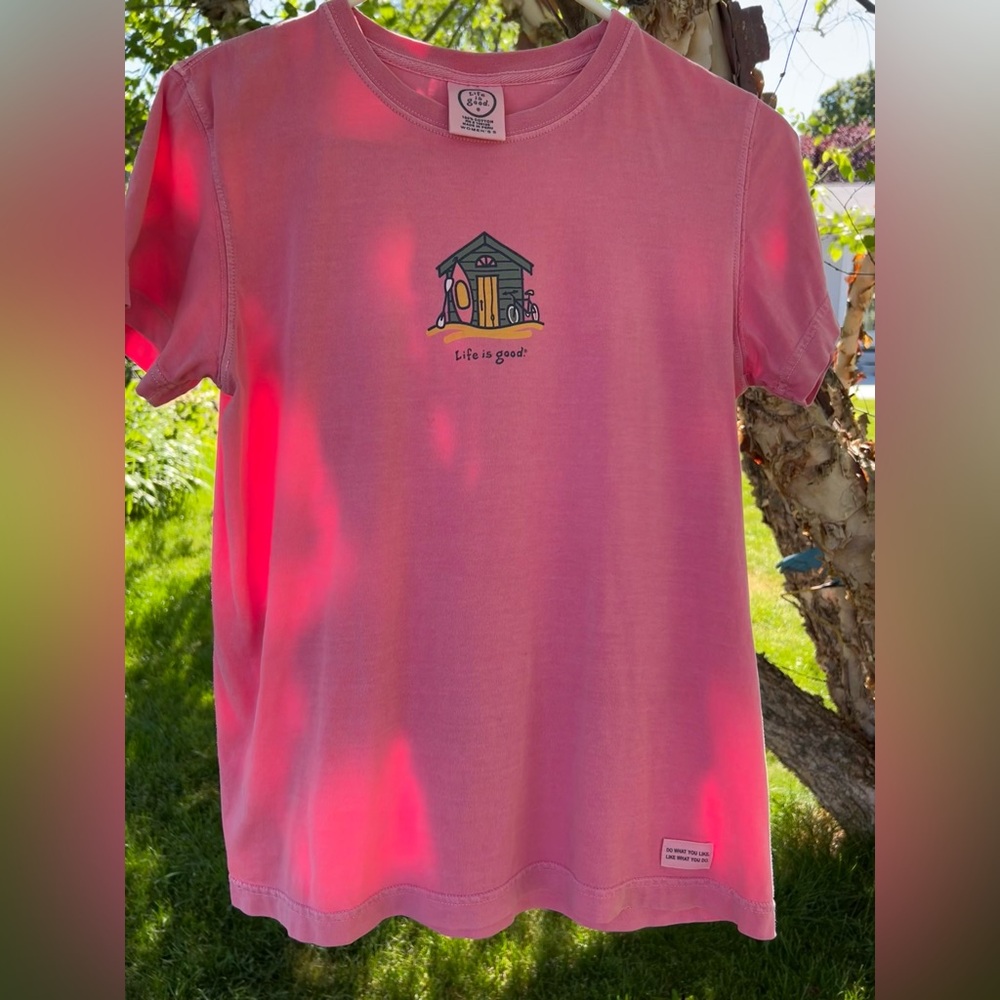 Life is Good Shirt, Beach Life, Sz Small. Cute!